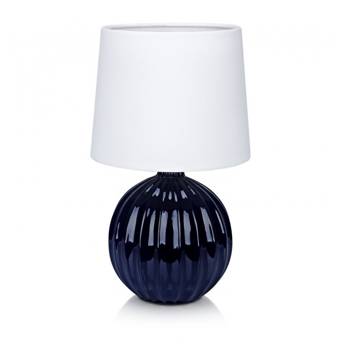 MARKSLOJD 106886 | Melanie Markslojd stolna svjetiljka 26cm sa prekidačem na kablu 1x E14 plavo, bijelo
