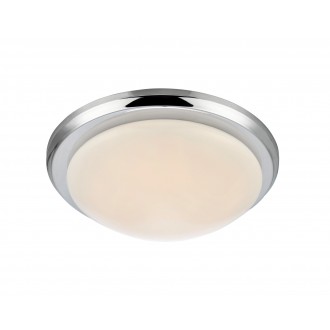 MARKSLOJD 107155 | Rotor Markslojd stropne svjetiljke svjetiljka 1x LED 450lm IP44 krom, opal