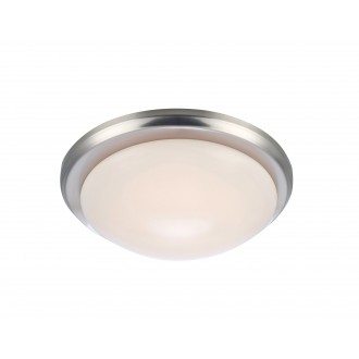 MARKSLOJD 107156 | Rotor Markslojd stropne svjetiljke svjetiljka 1x LED 450lm IP44 antik srebrna, opal