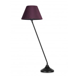 MARKSLOJD 107384 | Garda-MS Markslojd stolna svjetiljka 80cm sa prekidačem na kablu elementi koji se mogu okretati 1x E27 crno, ljubičasta