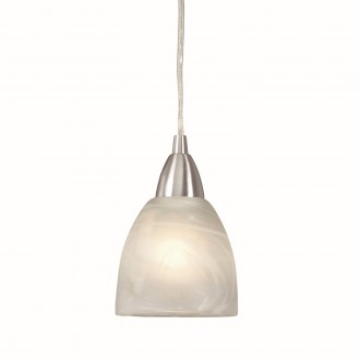 MARKSLOJD 147928 | Line-MS Markslojd visilice svjetiljka sa prekidačem na kablu 1x E14 krom, alabaster