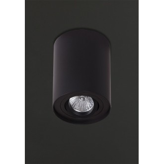 MAXLIGHT C0068 | Basic-Round Maxlight stropne svjetiljke svjetiljka izvori svjetlosti koji se mogu okretati 1x GU10 crno