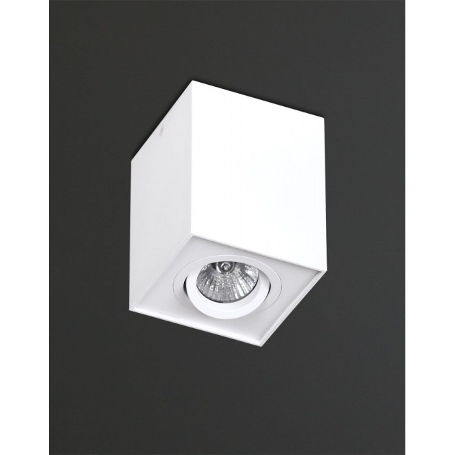 MAXLIGHT C0070 | Basic-Square Maxlight stropne svjetiljke svjetiljka izvori svjetlosti koji se mogu okretati 1x GU10 bijelo