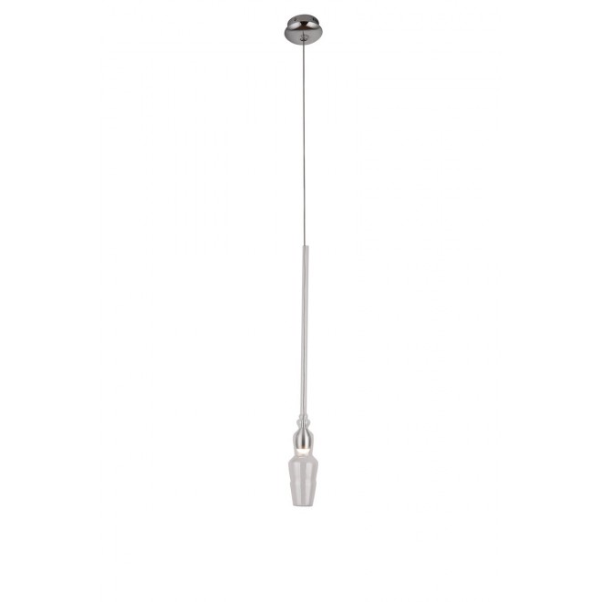 MAXLIGHT P0245 | Murano Maxlight visilice svjetiljka 1x LED 285lm 3000K krom, prozirno