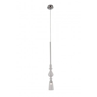 MAXLIGHT P0246 | Murano Maxlight visilice svjetiljka 1x LED 285lm 3000K krom, prozirno