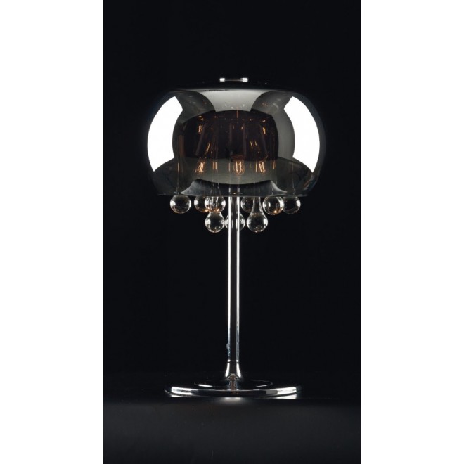MAXLIGHT T0076-03D | MoonlightM Maxlight stolna svjetiljka s prekidačem 3x G9 krom, prozirno