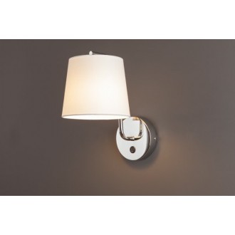 MAXLIGHT W0195 | Chicago Maxlight zidna svjetiljka s prekidačem 1x E27 krom