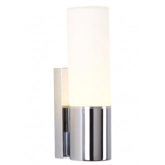 MAXLIGHT W0222 | Candy Maxlight zidna svjetiljka 1x LED 450lm 3000K IP44 krom, opal