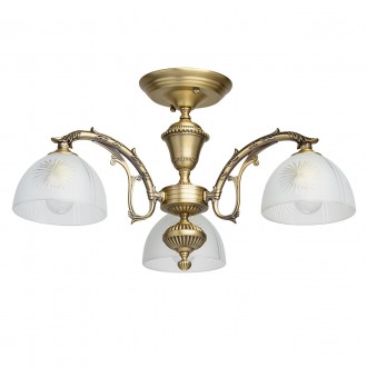 MW-LIGHT 450011503 | Ariadna Mw-Light stropne svjetiljke svjetiljka 3x E27 1935lm antik bakar, opal