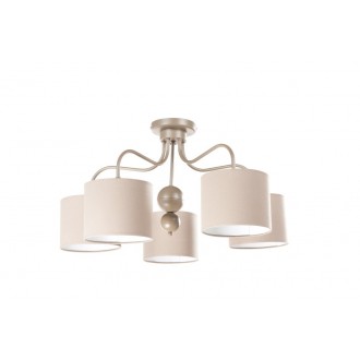 NAMAT 1776 | Marcel Namat stropne svjetiljke svjetiljka 5x E27 boja zemlje, drap, bijelo
