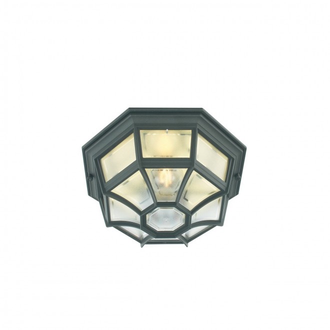 NORLYS 105B | Latina Norlys stropne svjetiljke svjetiljka 1x E27 IP44 crno, acidni