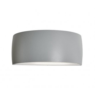 NORLYS 120AL | Vasa Norlys zidna svjetiljka 1x E27 IP65 aluminij, bijelo