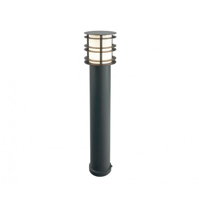 NORLYS 1265B | Stockholm-NO Norlys podna svjetiljka 85cm sa tiristorskim prekidačem 1x LED 900lm 3000K IP65 crno, opal