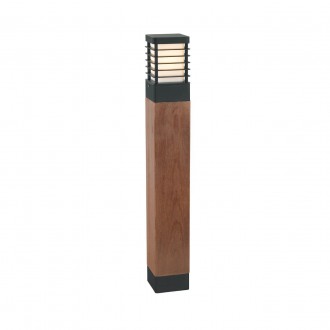 NORLYS 1410B | Halmstad Norlys podna svjetiljka 85cm 1x E27 IP65 crno, drvo