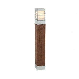 NORLYS 1410GA | Halmstad Norlys podna svjetiljka 85cm 1x E27 IP65 sivo, drvo