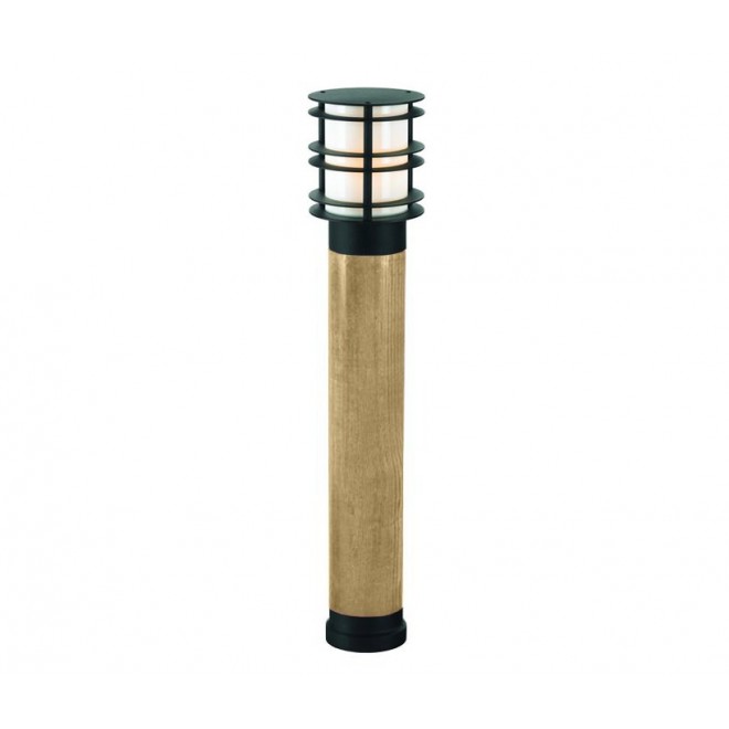 NORLYS 1423B | Stockholm-NO Norlys podna svjetiljka 85cm 1x E27 IP65 crno, drvo