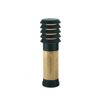 NORLYS 1453B | Alta-Wood Norlys podna svjetiljka 49cm 1x E27 IP65 crno, drvo