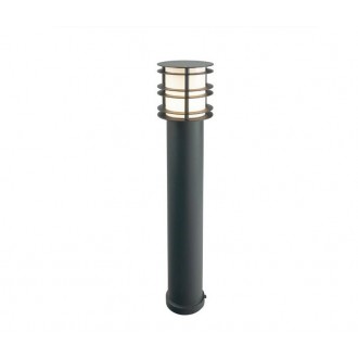 NORLYS 1464B | Stockholm-NO Norlys podna svjetiljka 85cm sa tiristorskim prekidačem 1x LED 806lm 2700K IP65 crno, opal