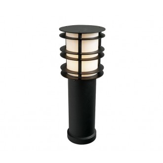 NORLYS 1469B | Stockholm-NO Norlys podna svjetiljka 49cm sa tiristorskim prekidačem 1x LED 806lm 2700K IP65 crno, opal