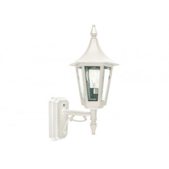 NORLYS 259W | Rimini Norlys zidna svjetiljka 1x E27 IP54 bijelo, prozirno