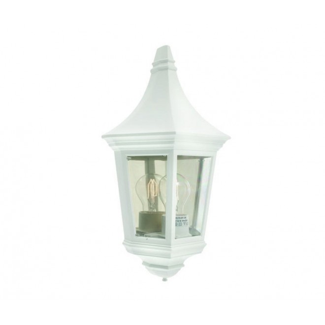 NORLYS 261W | Venedig-NO Norlys zidna svjetiljka 1x E27 IP54 bijelo, prozirno