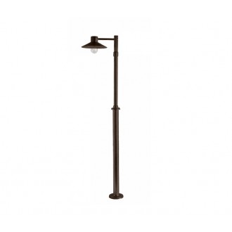 NORLYS 274BC | Lund-NO Norlys podna svjetiljka 170cm s podešavanjem visine 1x E27 IP55 antik crno, bakar, prozirno