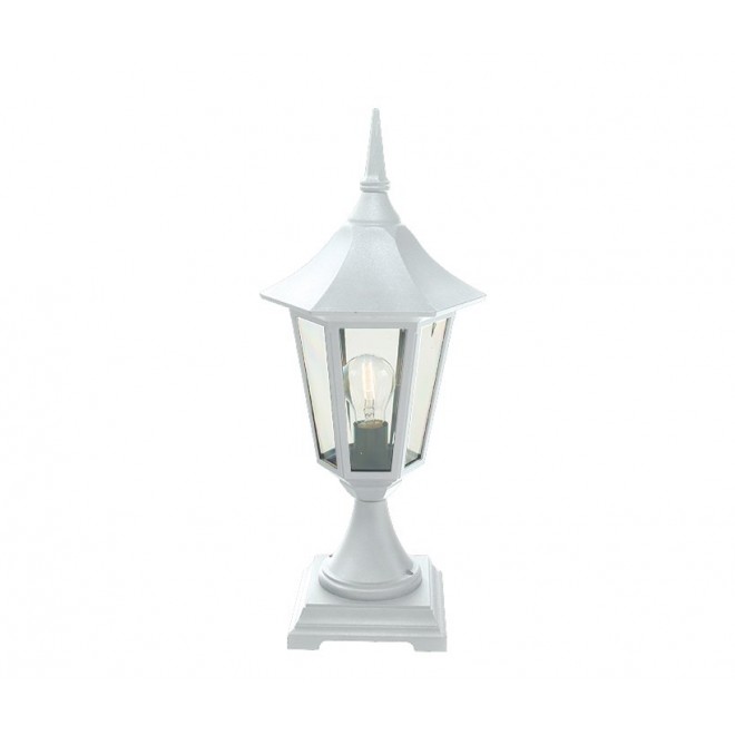 NORLYS 300W | Modena-NO Norlys podna svjetiljka 56cm 1x E27 IP54 bijelo, prozirno