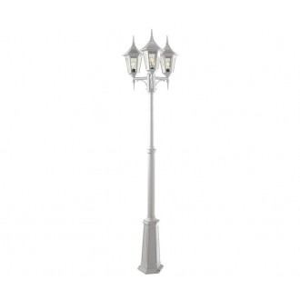 NORLYS 303W | Modena-NO Norlys podna svjetiljka 184cm s podešavanjem visine 3x E27 IP54 bijelo, prozirno