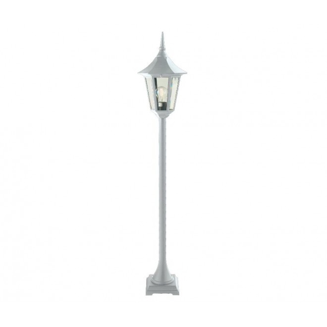 NORLYS 304W | Modena-NO Norlys podna svjetiljka 126cm 1x E27 IP54 bijelo, prozirno