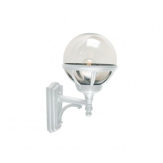 NORLYS 360W | Bologna Norlys zidna svjetiljka 1x E27 IP54 bijelo, prozirno