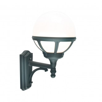 NORLYS 361B | Bologna Norlys zidna svjetiljka 1x E27 IP54 crno, prozirno