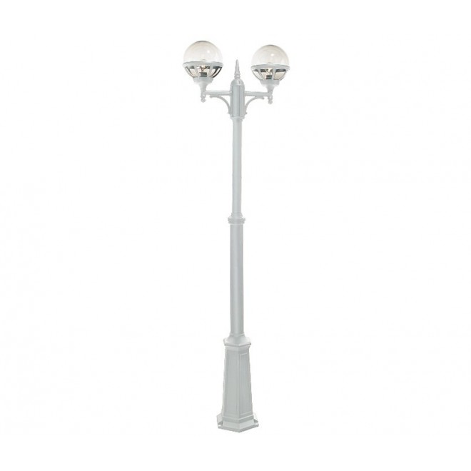 NORLYS 362W | Bologna Norlys podna svjetiljka 165cm s podešavanjem visine 2x E27 IP54 bijelo, prozirno