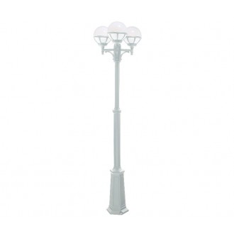 NORLYS 365W | Bologna Norlys podna svjetiljka 165cm s podešavanjem visine 3x E27 IP54 bijelo, prozirno