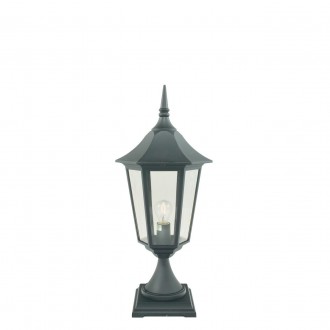 NORLYS 384B | Modena-NO Norlys podna svjetiljka 73cm 1x E27 IP54 crno, prozirno