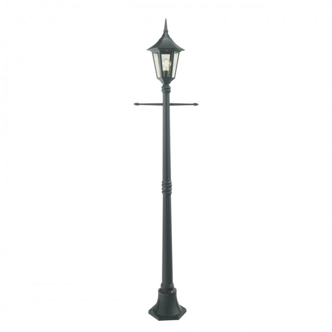 NORLYS 401B | Rimini Norlys podna svjetiljka 188cm 1x E27 IP54 crno, prozirno