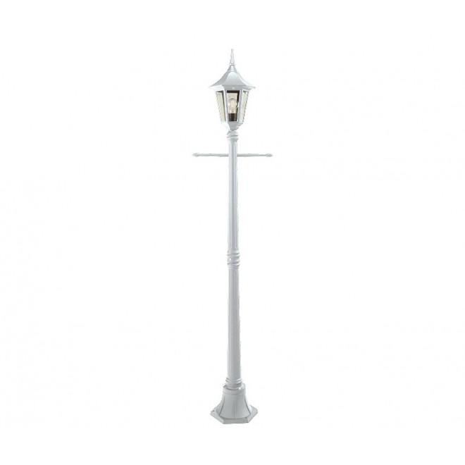 NORLYS 401W | Rimini Norlys podna svjetiljka 188cm 1x E27 IP54 bijelo, prozirno