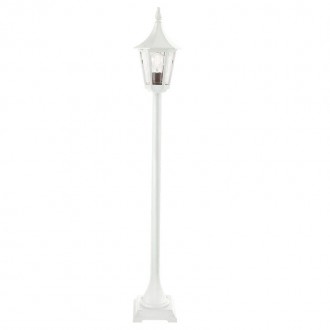 NORLYS 404W | Rimini Norlys podna svjetiljka 114cm 1x E27 IP54 bijelo, prozirno