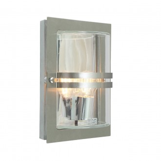 NORLYS 660ST | Basel Norlys zidna svjetiljka 1x E27 IP54 kromni mat, prozirno