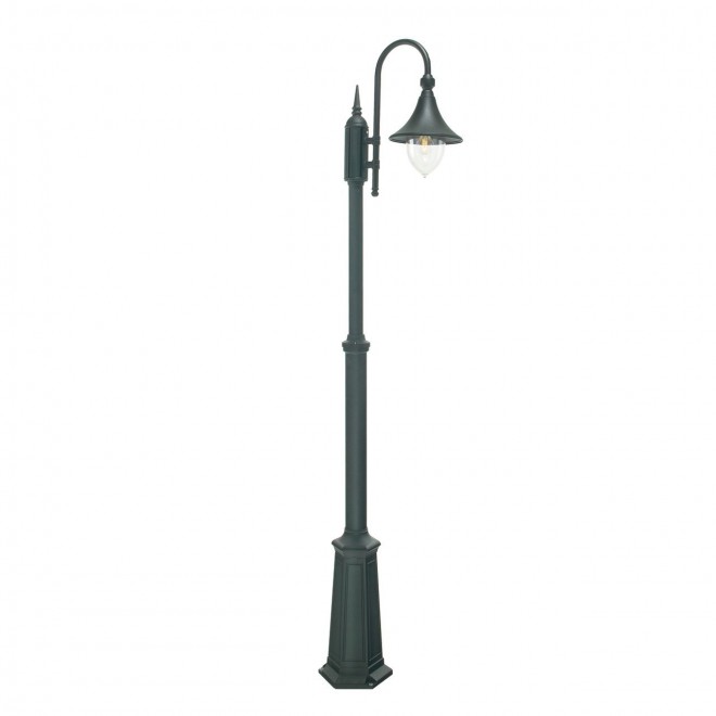 NORLYS 810B | Firenze Norlys podna svjetiljka 193cm s podešavanjem visine 1x E27 IP54 crno, prozirno
