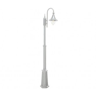 NORLYS 810W | Firenze Norlys podna svjetiljka 193cm s podešavanjem visine 1x E27 IP54 bijelo, prozirno