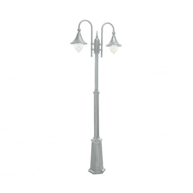 NORLYS 820W | Firenze Norlys podna svjetiljka 193cm s podešavanjem visine 2x E27 IP54 bijelo, prozirno