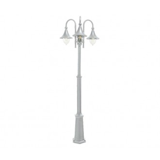 NORLYS 830W | Firenze Norlys podna svjetiljka 193cm s podešavanjem visine 3x E27 IP54 bijelo, prozirno