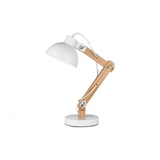 NOVA LUCE 671601 | Lila Nova Luce stolna svjetiljka 59cm s prekidačem elementi koji se mogu okretati 1x E27 bijelo, drvo