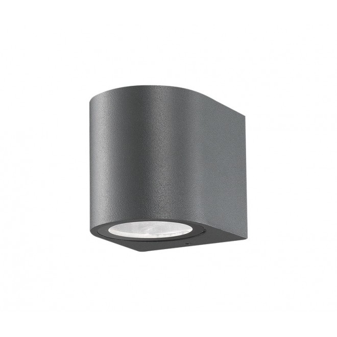 NOVA LUCE 710021 | Nero-NL Nova Luce zidna svjetiljka 1x GU10 IP54 tamno siva, bijelo