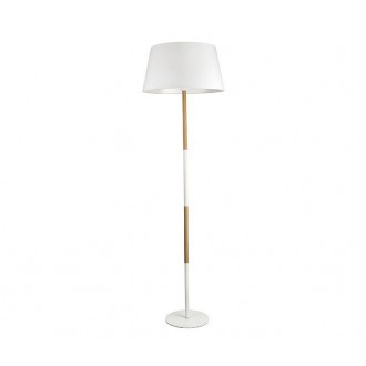 NOVA LUCE 7605184 | Arrigo Nova Luce podna svjetiljka 155cm s prekidačem 1x E27 bijelo, drvo