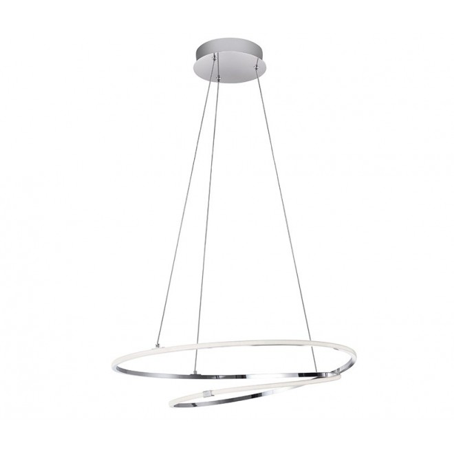 NOVA LUCE 8101201 | Viareggio Nova Luce visilice svjetiljka s mogućnošću skraćivanja kabla 1x LED 2000lm 3000K krom, bijelo