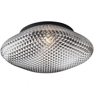 NOVA LUCE 838124 | Sens Nova Luce stropne svjetiljke svjetiljka 1x E27 IP44 crno, sivo