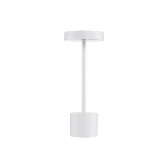 NOVA LUCE 9002863 | Fumo Nova Luce nosiva, stolna svjetiljka s prekidačem jačina svjetlosti se može podešavati, baterijska/akumulatorska, USB utikač 1x LED 230lm 3000K IP54 bijelo