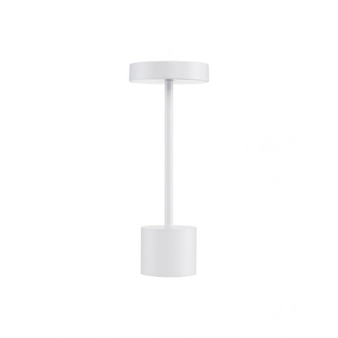 NOVA LUCE 9002863 | Fumo Nova Luce nosiva, stolna svjetiljka sa dodirnim prekidačem jačina svjetlosti se može podešavati, baterijska/akumulatorska, USB utikač 1x LED 230lm 3000K IP54 bijelo