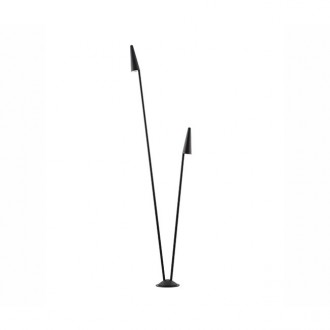 NOVA LUCE 9002870 | Mabel-NL Nova Luce podna svjetiljka 201,2cm 1x LED 1190lm 3000K IP54 crno, prozirno